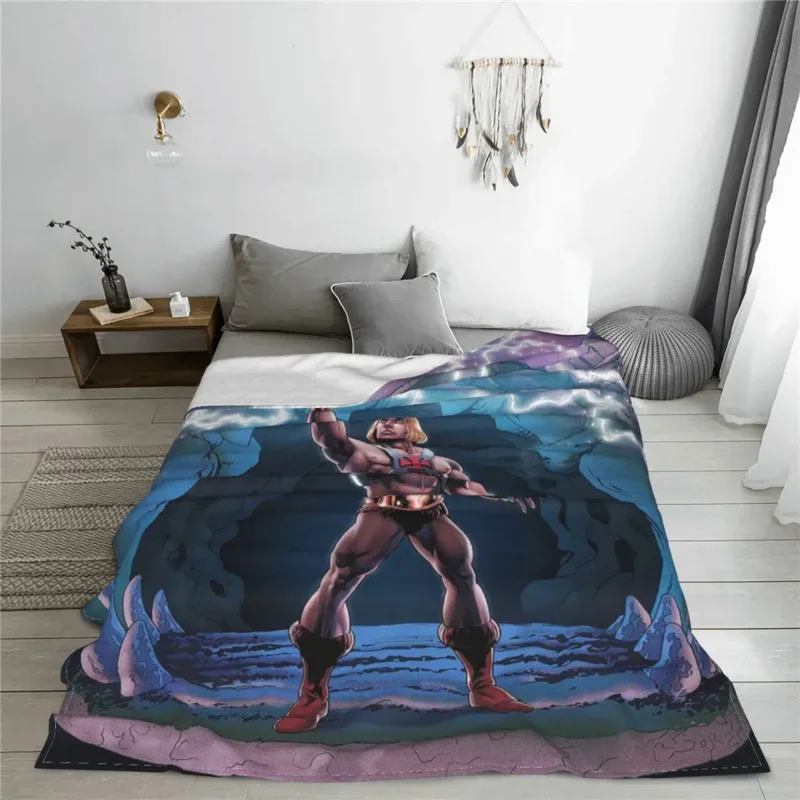 

Masters Of The Universe Fleece Science Fiction Adventure Cartoon Warm Throw Blanket For Home Couch Plush Thin Quilt