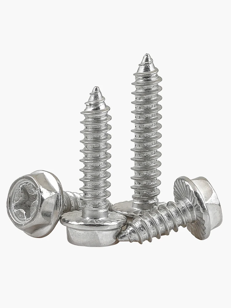 

20 шт. M4 M5 304 винты из нержавеющей стали с шестигранным отверстием, самонарезающие болты, гнездо, Самонарезающий деревянный винт L = 12-30 мм 16 мм