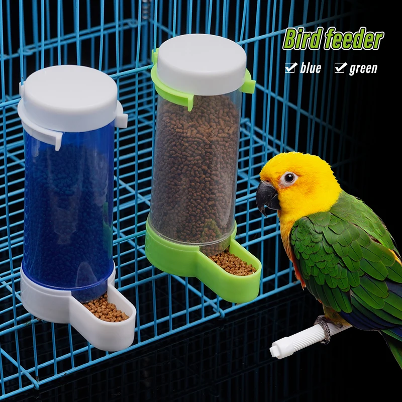 Bird Parrot Food Bottle Bird Cage Parrot Feeding Tool Automatic Feeder And Drinkers 1 Pcs