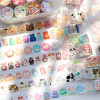 creative pet sticker tape wholesale cartoon cute cross dressing bear diy hand account material stickers diary decoration custom