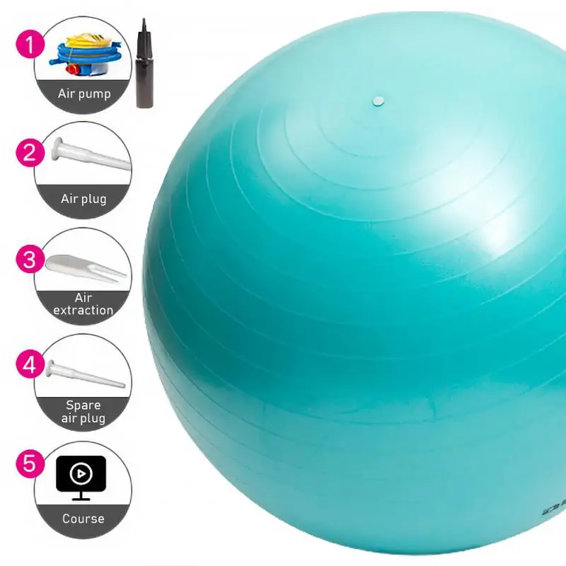 

65CM Yoga Ball Pilates Fitness Balance Ball Gymnastic Pregnant Woman Delivery Exercise Fitness Midwifery PVC Ball Yoga Equipment