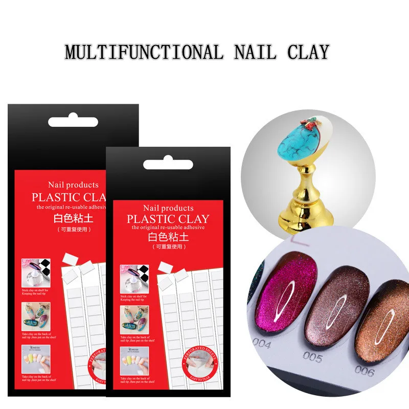 Клейкая лента для ногтей глина держатель дисплея съемная тренировочная стойка