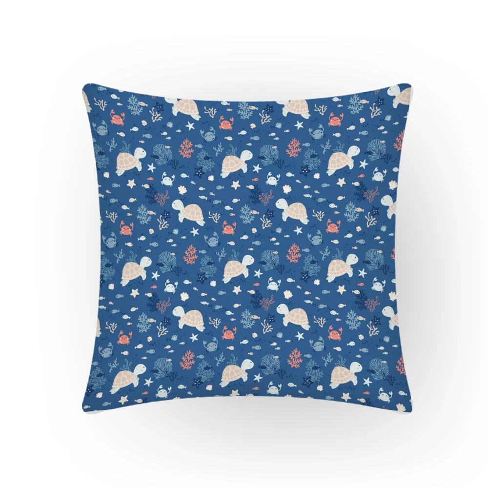 

Pilow Cases Useful Things for Home Vintage Square Pillows for Bed Decorative Cartoon Animal Bedroom 45x45 Cushions Covers E2260