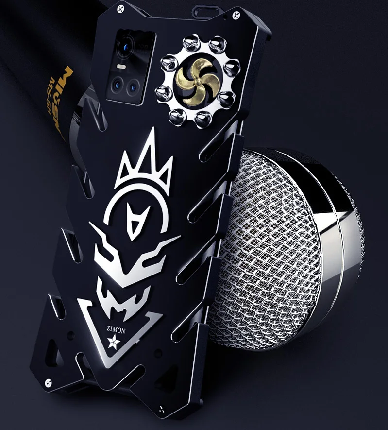 Zimon Armor Aviation Aluminum Metal Bumper Phone Case For Vivo S10 Iqoo 7 Pro Powerful Outdoor Frame Shockproof Cover