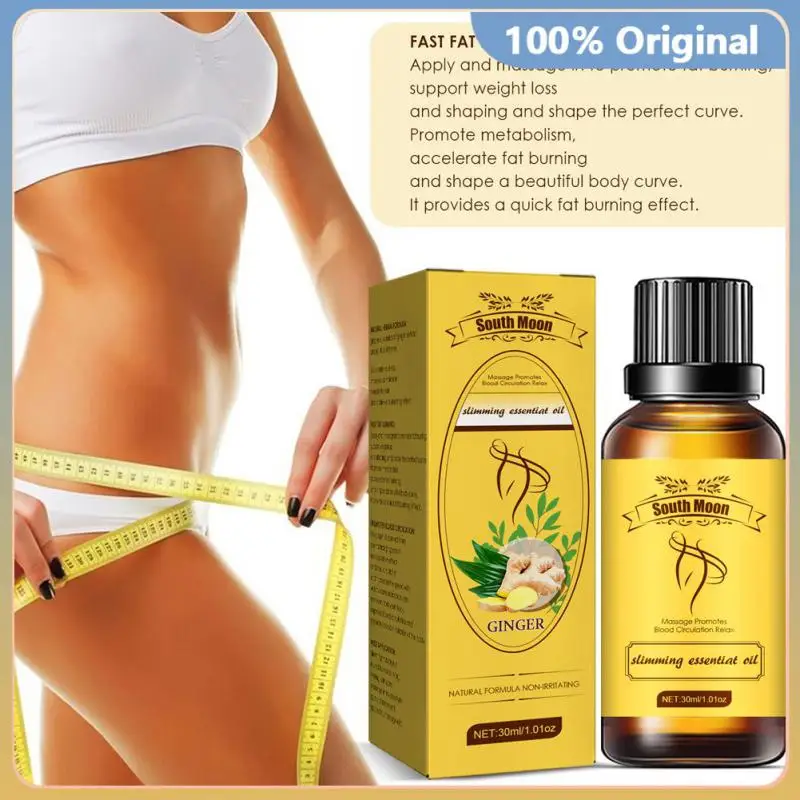 

1~10PCS South Moon Ginger Massage Oil Firming Slimming Shaping Fluid Abdominal Body Essential Oils Sculpting Skinny Belly