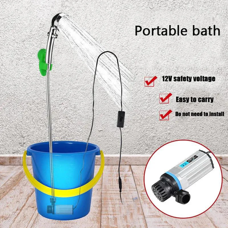 

Car Camping Shower High Power Travel Portable Car Washer Washer Electric Outdoor Camping For Shower Pressure Pump