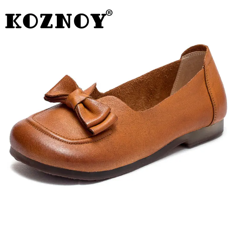 

Женские мокасины из натуральной кожи, на плоской подошве, 1,5 см