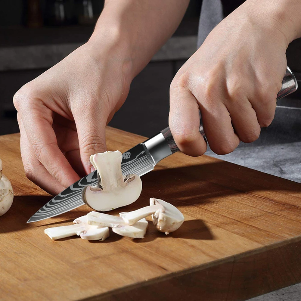 Профессиональный японский нож шеф-повара из нержавеющей стали для фруктов мяса