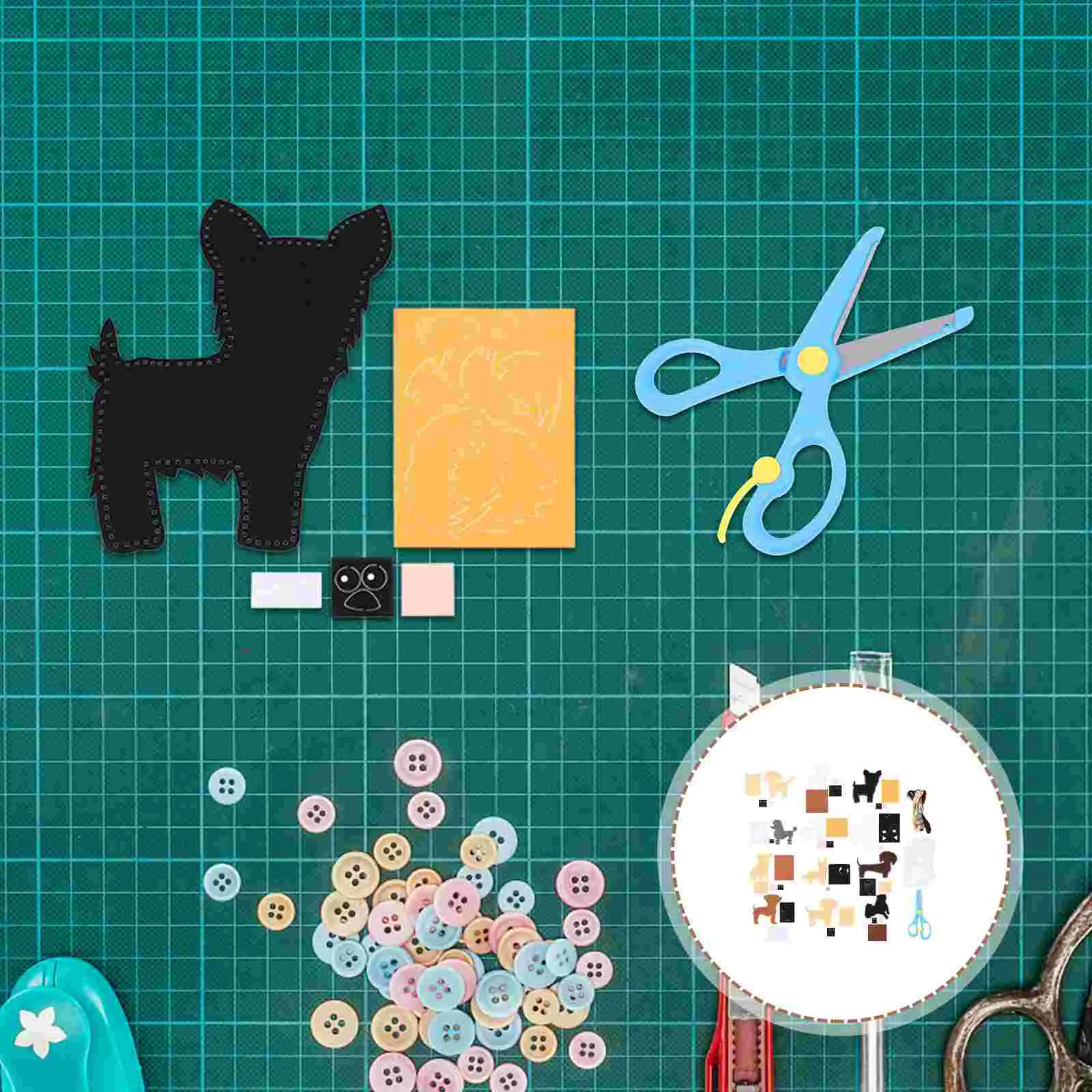 

1 Set Felt Animal DIY Crafts Puppy Felt Sewing Kids Educational Playthings