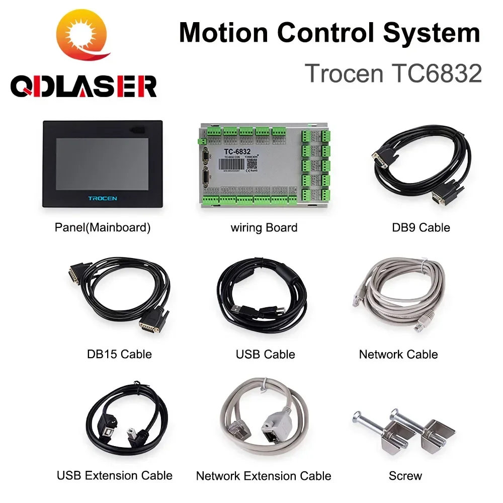 QDLASER Trocen TC6832 Система управления вибрирующим ножом для резки шпинделя Контроллер