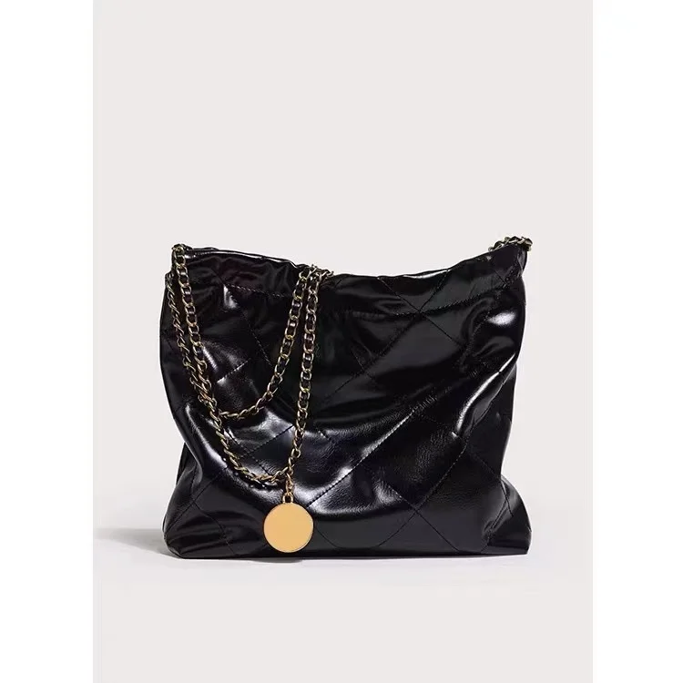 

high quality luxury brand Xiaoxiangfeng 22 gare Lingge chain shopping armpit middle ancient tote shoulder big bag woman