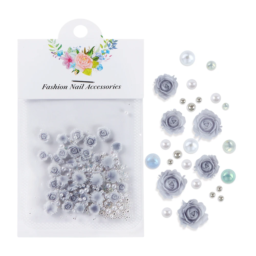 3D розы смешанные жемчужины художественные аксессуары эпоксидная