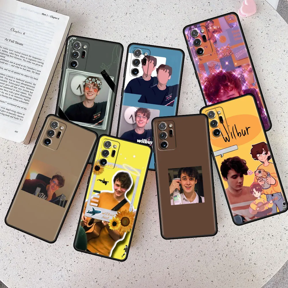 

Celular Case Funda for Samsung Galaxy Note 8 9 10 Plus Note20 Ultra F23 Note9 M52 Note10 M33 M31 TPU Wilbur Soot Thin