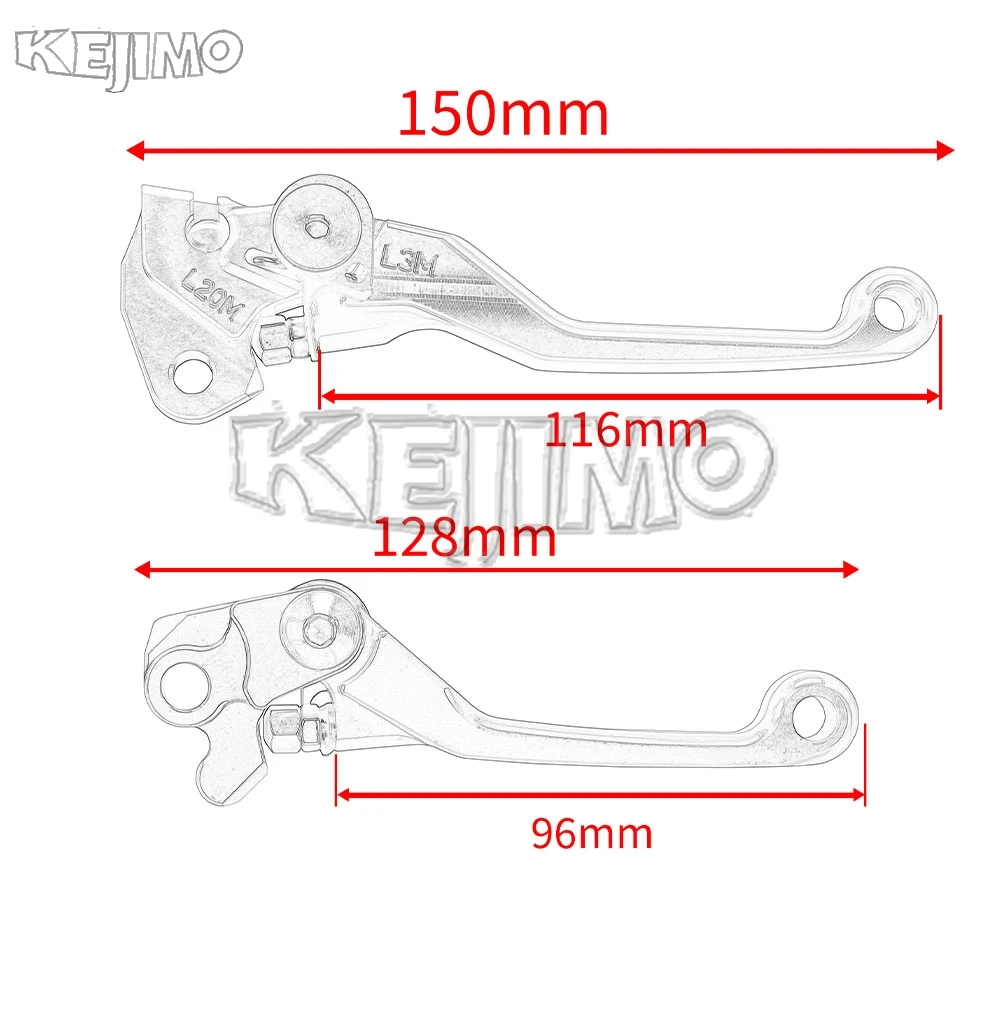 Фото Рычаги тормоза и сцепления для мотокросса KTM 450EXC, 450 EXC, EXC-R, EXC-F, SIX DAYS, EXC 125, 200, 250, 300, 450 №4