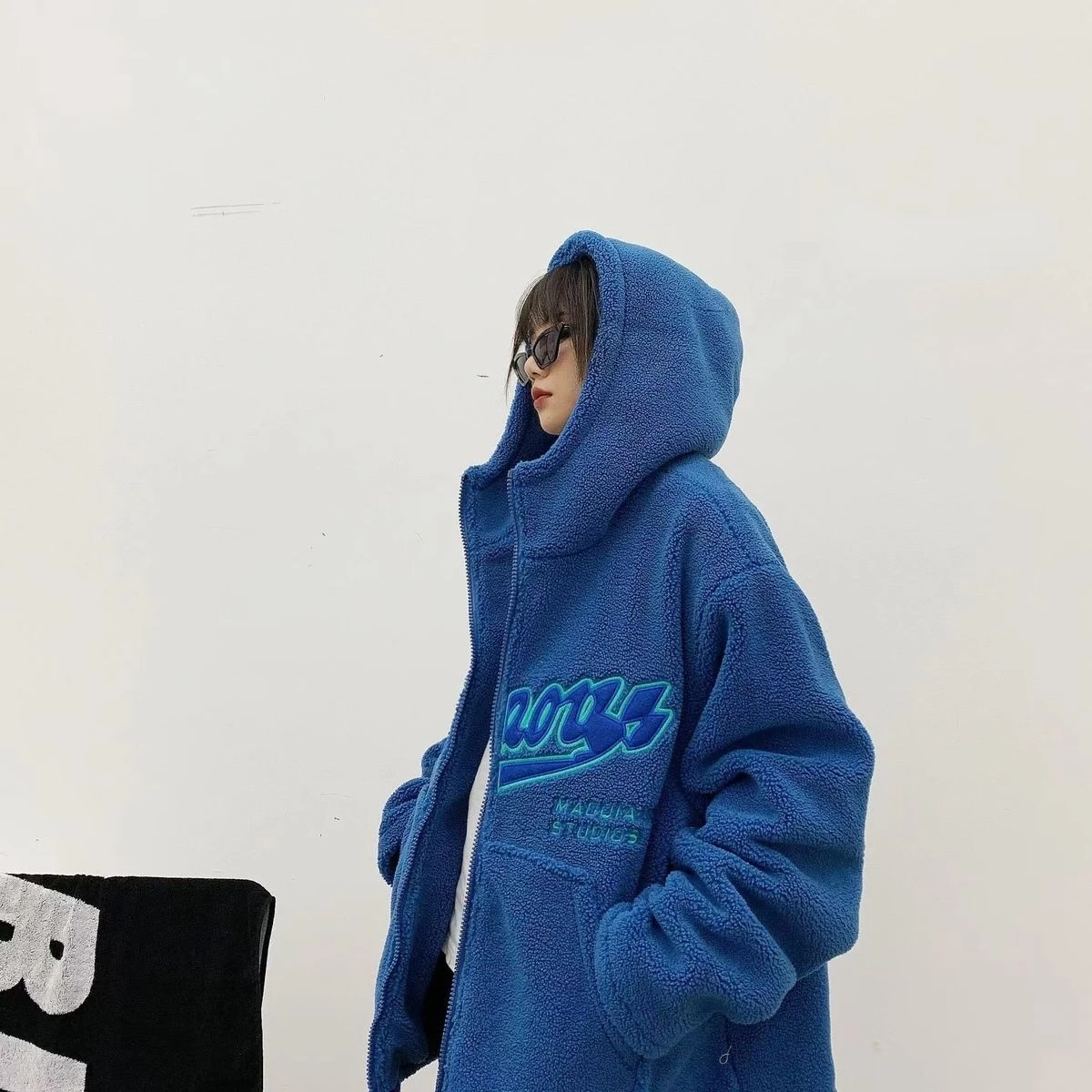 Кашемировая куртка с капюшоном на молнии Женская осенне-зимняя Новинка 2022