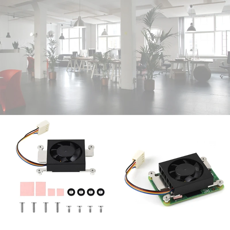 Специальный охлаждающий вентилятор 3007 для компьютера Raspberry Pi 4 CM4 с низким уровнем