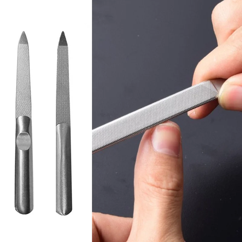 

Metal Double-sided Nail File Manicure Sharpening Nail Nail Tool Manicure Pedicure Tool High Quality Nail File