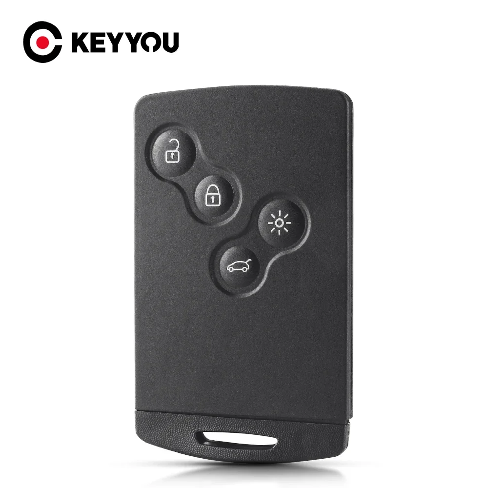 Фото KEYYOU 10 шт. оригинальный чехол для ключа для Renault Laguna Koleos Megane Fob 4BNT, чехол для дистанционного смарт-карты со вставкой, маленький лезвие для ключа №1