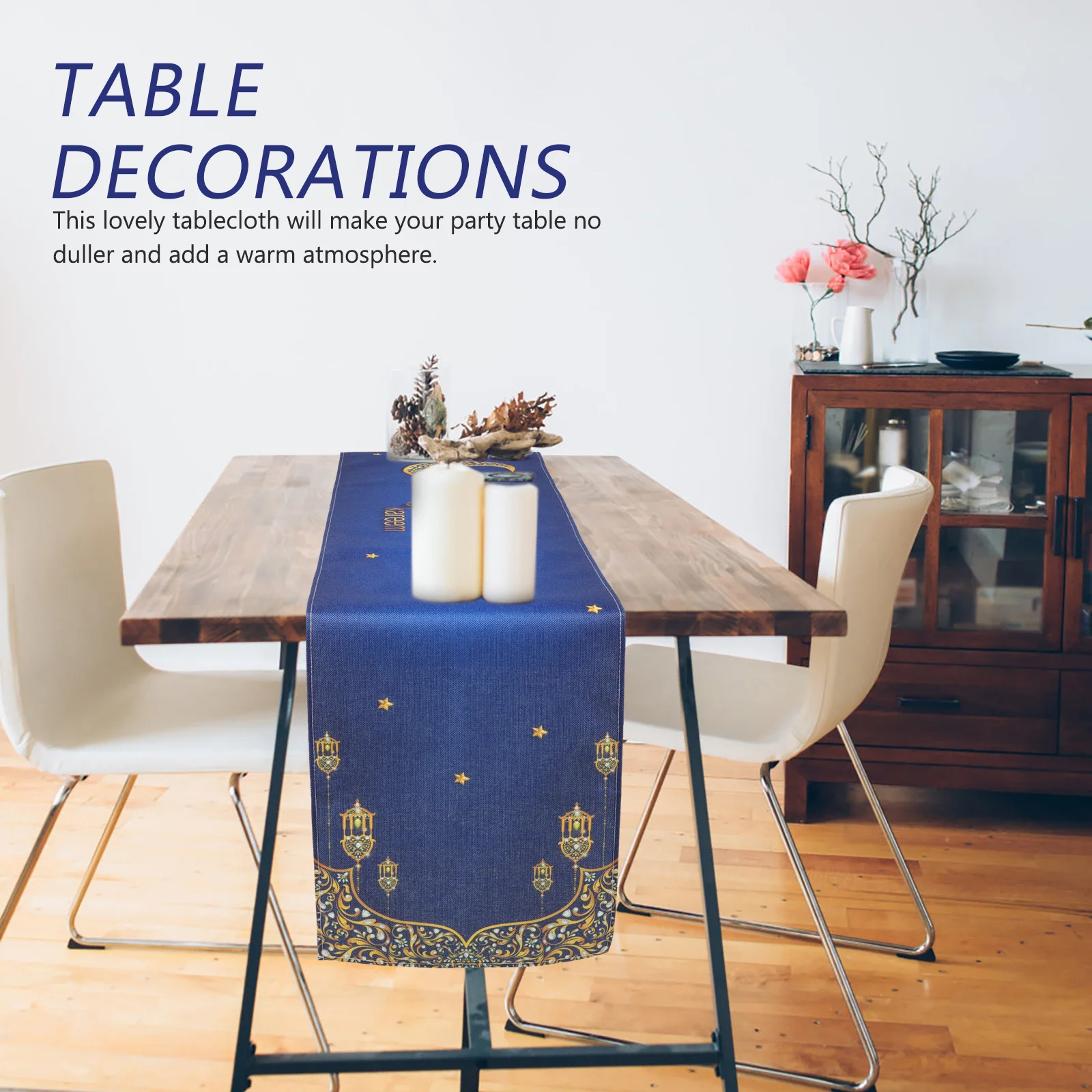 

Home Ramadan Mubarak Table Runner Ramadan Table Cover Decorative Pillow Covers Ethnic Style Pillow Covers