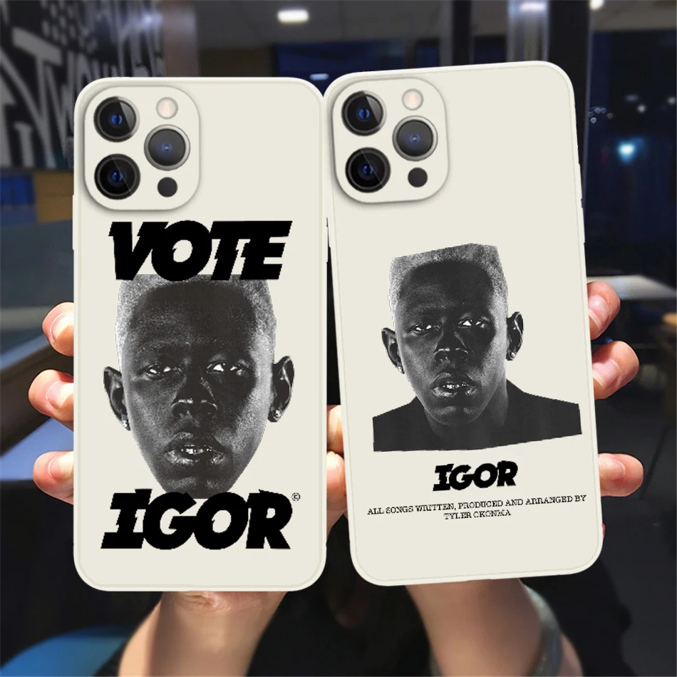 

Fahion Tyler the creator Golf IGOR bees Phone Cover For iPhone 11 12 13 14 Pro Max X XR XS Max 13Mini 14Plus White Soft TPU Case