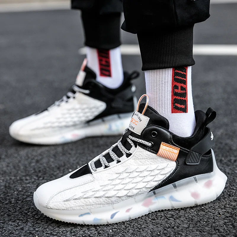 Мужские кроссовки для бега дышащие Нескользящие амортизирующие Уличная