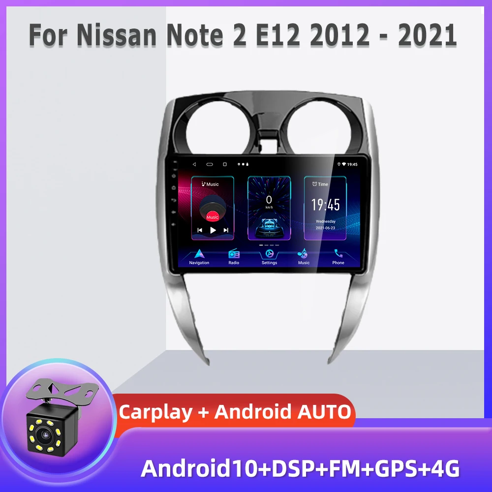 

Автомагнитола JMANCE для Nissan Note 2 E12 2012-2021, мультимедийный видеоплеер, навигатор GPS, Android, 2din, 2 din, DVD