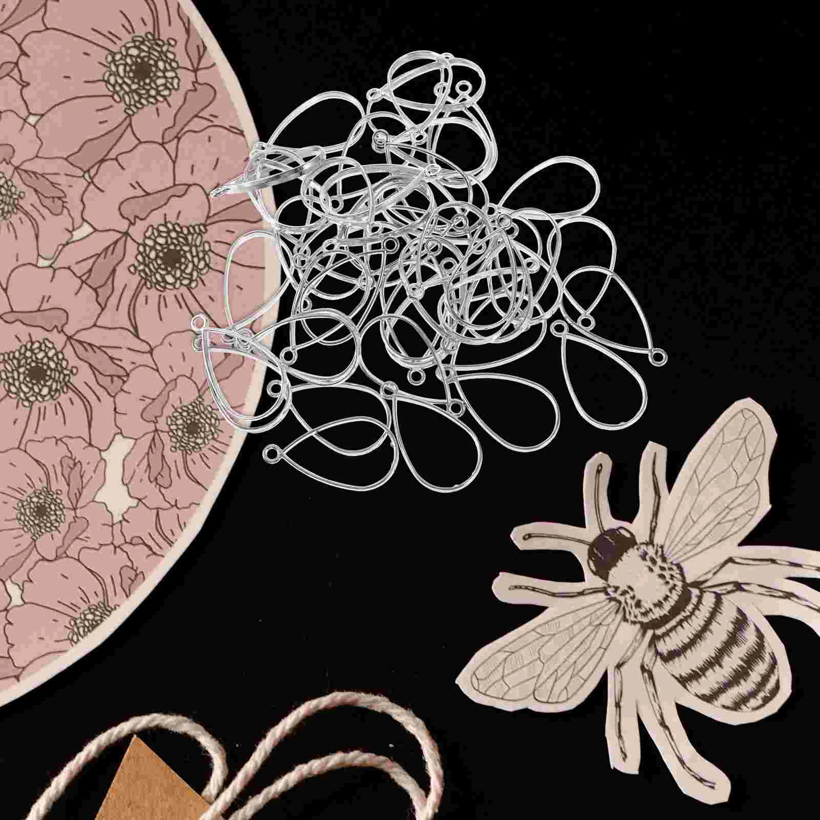 50 шт. рамки из эпоксидной смолы для изготовления ювелирных изделий подвеска в