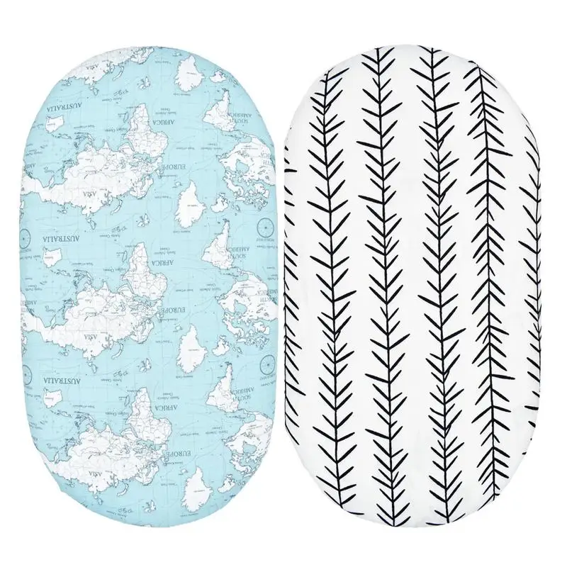 

Чехол для колыбельки нейтральные Натяжные простыни для кроватки, натяжные простыни для стандартных уютных простыней для малышей, Моющиеся ультра мягкие