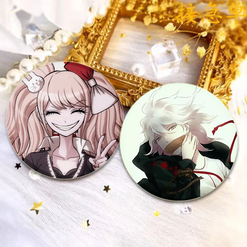 Аниме Danganronpa Pins игровые персонажи Amami Iruma Miu Kirigiri Kyouko Nagito значок круглые креативные
