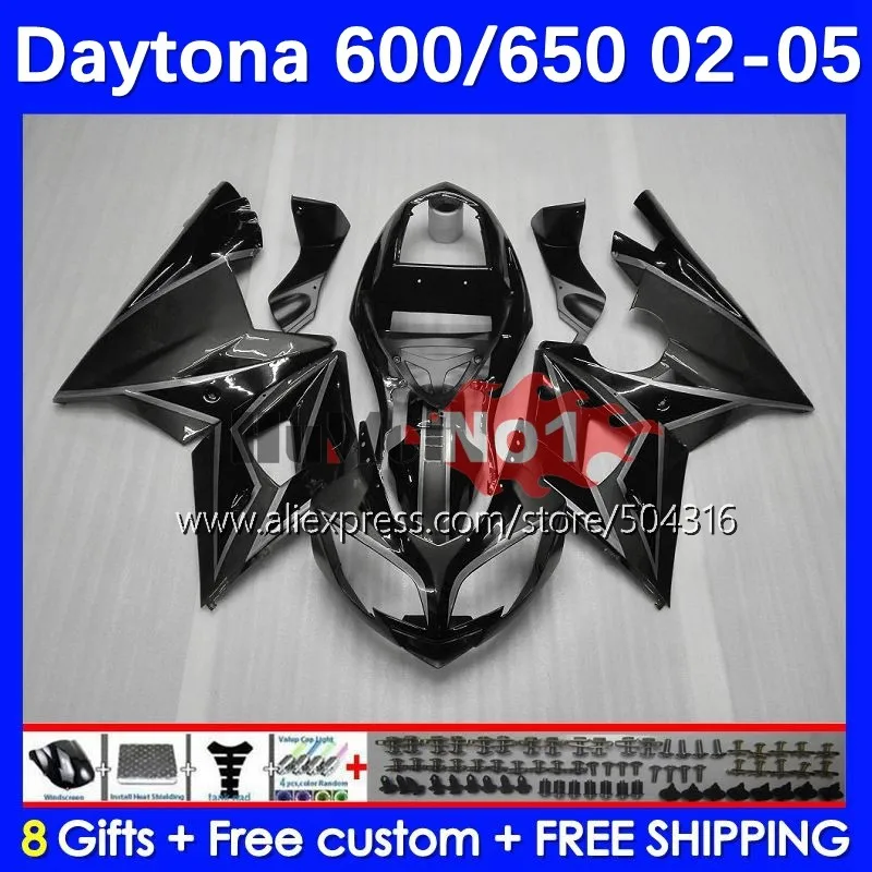 

Body Kit For Daytona600 Daytona 650 600 Daytona650 102MC.111 glossy grey Daytona 600 650 02 03 04 05 2002 2003 2004 2005 Fairing