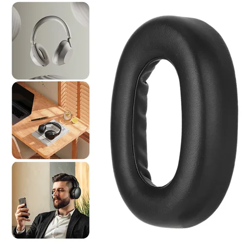 1 пара сменных амбушюров, шумоизоляционные пенные амбушюры, чехол из мягкой белковой кожи для беспроводных наушников Jabra Elite 85h