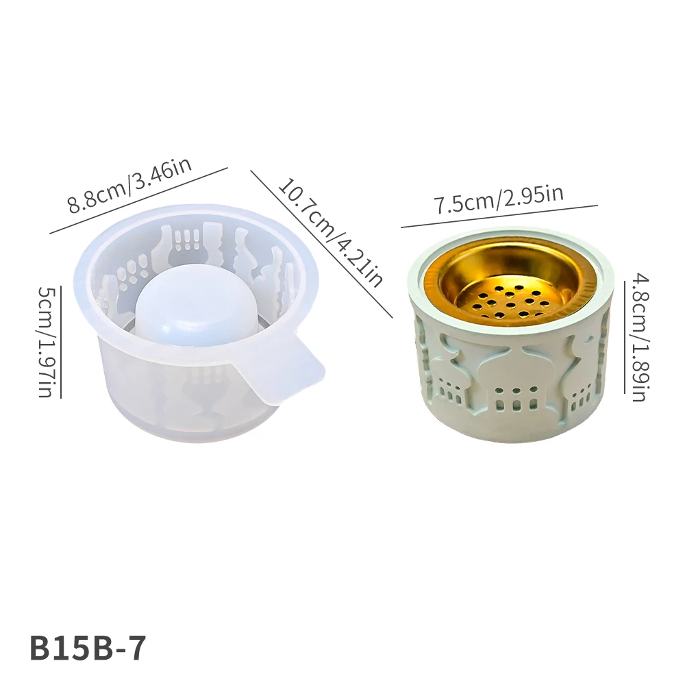 

Силиконовая форма для курильницы Flower Invitation Style