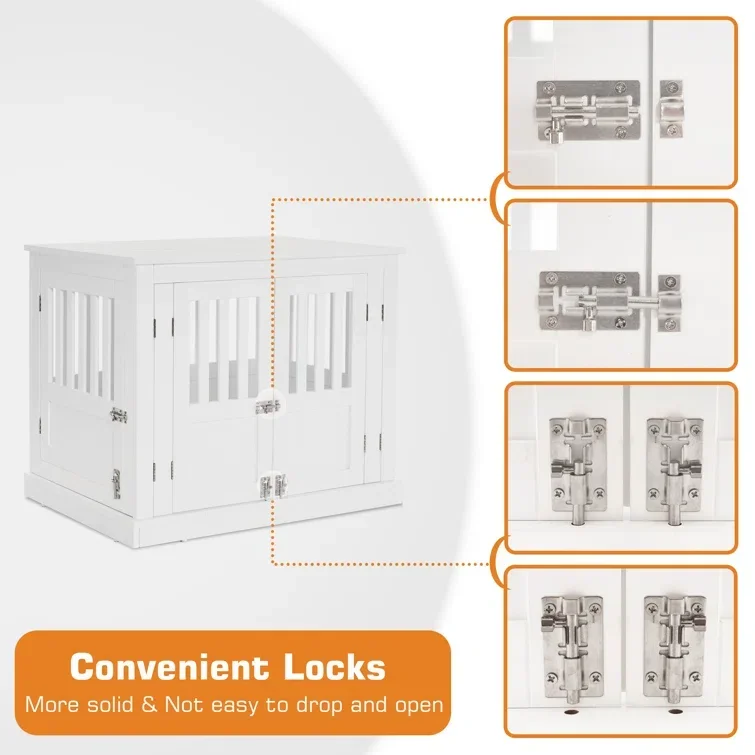 Мебель стильный ящик для собак настольная лампа с двумя дверями домик
