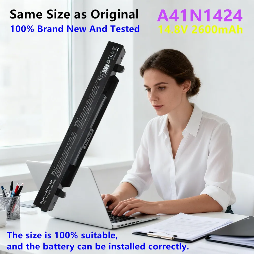 Фото Аккумулятор для ноутбука A41N1424 для ASUS Rog GL552 GL552V GL552J ZX50 ZX50J ZX50JX ZX50V FX-PRO FX71PRO FX-PLUS FX-PLUS A4INI424 №2