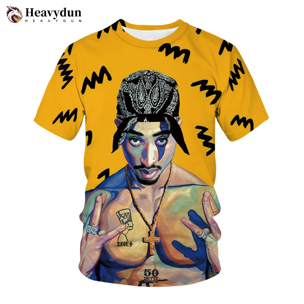 

Футболка 2Pac для мужчин и женщин, модная Повседневная рубашка с круглым вырезом, с 3D принтом, уличная одежда в стиле Харадзюку, топы большого ...