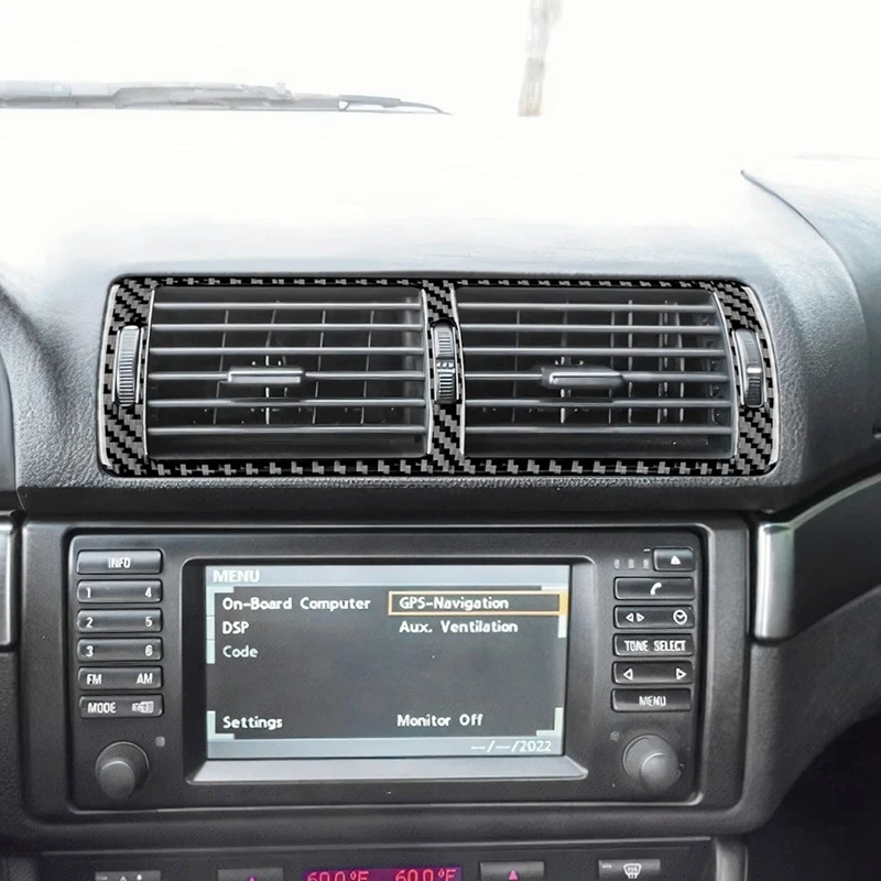 Центральная консоль из мягкого углеродного волокна для BMW 5 серии E39 1998-2003 крышка