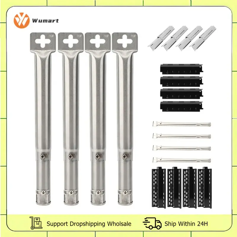 

Stainless Steel Burners Replacement Tube Universal BBQ Straight Pipe Household Kitchen Grill Tubes Outdoor Picnic Grilling Parts
