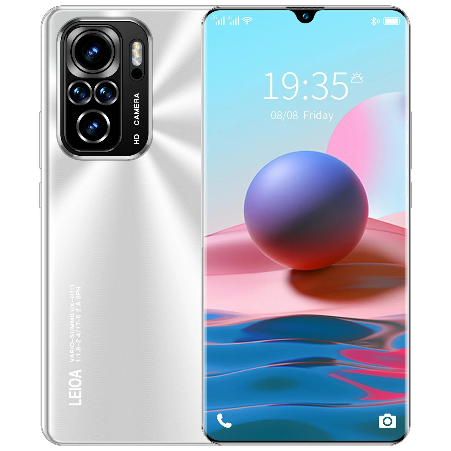 Смартфон Cectdigi Note 10 12 Гб ОЗУ 512 ПЗУ 7 2 дюйма 24 + 64 Мп HD экран две Sim-карты