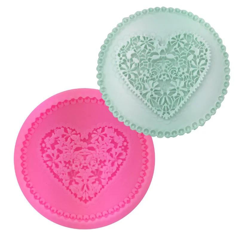 

Love Flower Modeling Glue Dropping Mold Chocolate Baking Sugar Cake Mold Clay Mold DIY Gypsum Glue Dropping