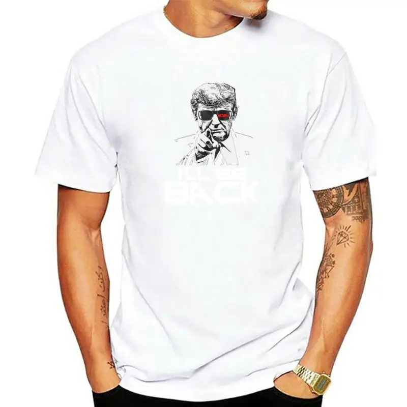 Я вернусь 2024, футболка с Дональдом Трампом для президента, саркастическая Классическая футболка с забавным мемом для женщин и мужчин, мягкая одежда