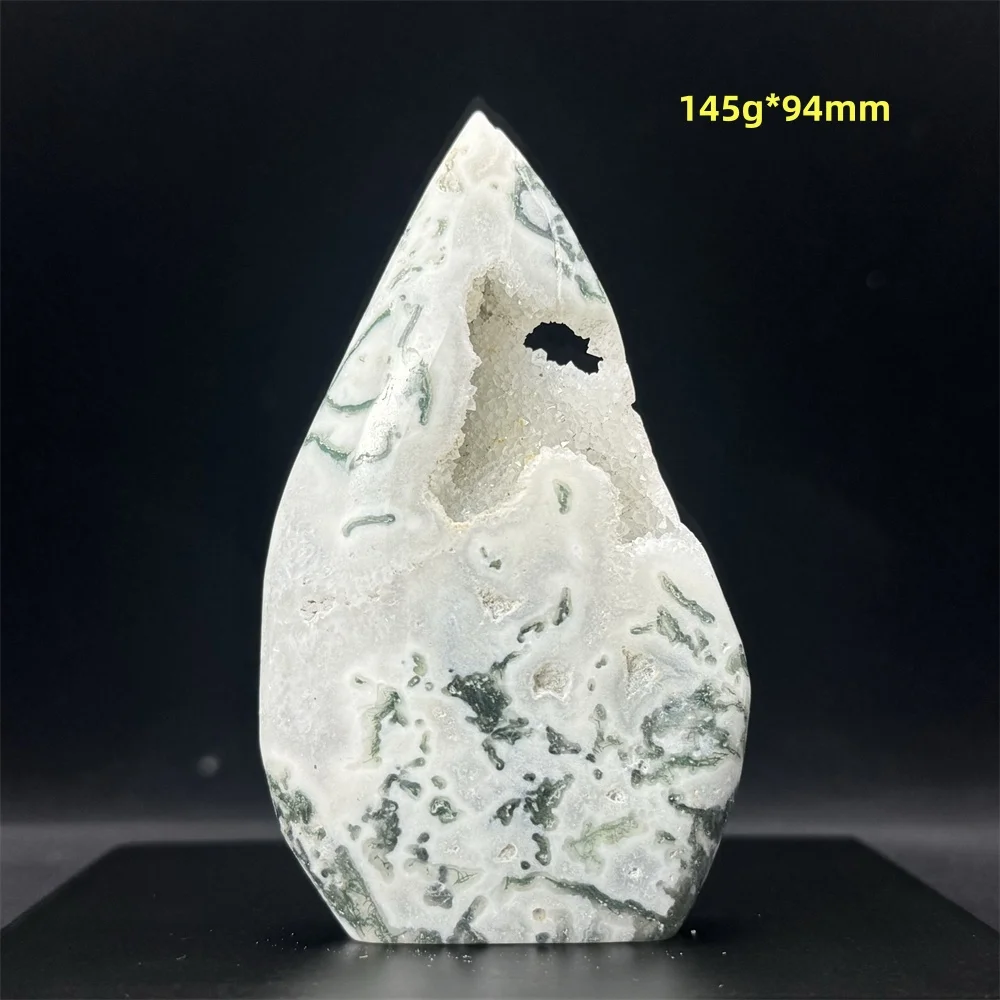 Натуральный водный Агат свободная форма фонарь Reiki исцеление медитация