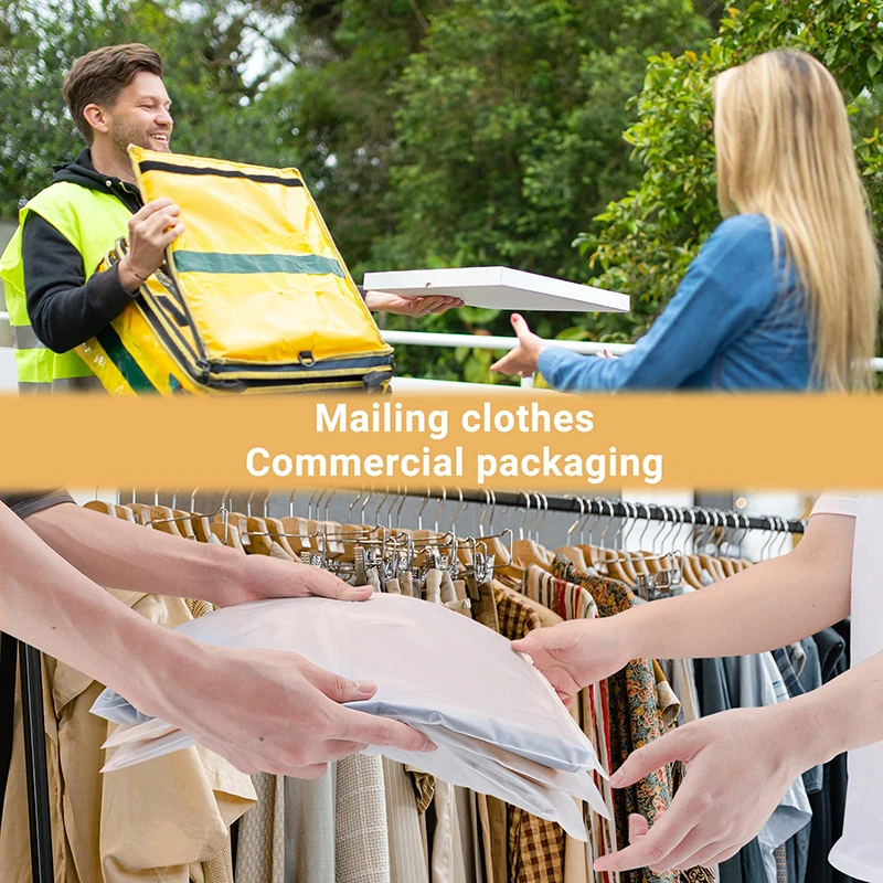 10 шт. прозрачная сумка на молнии для одежды полиэтиленовая портативная