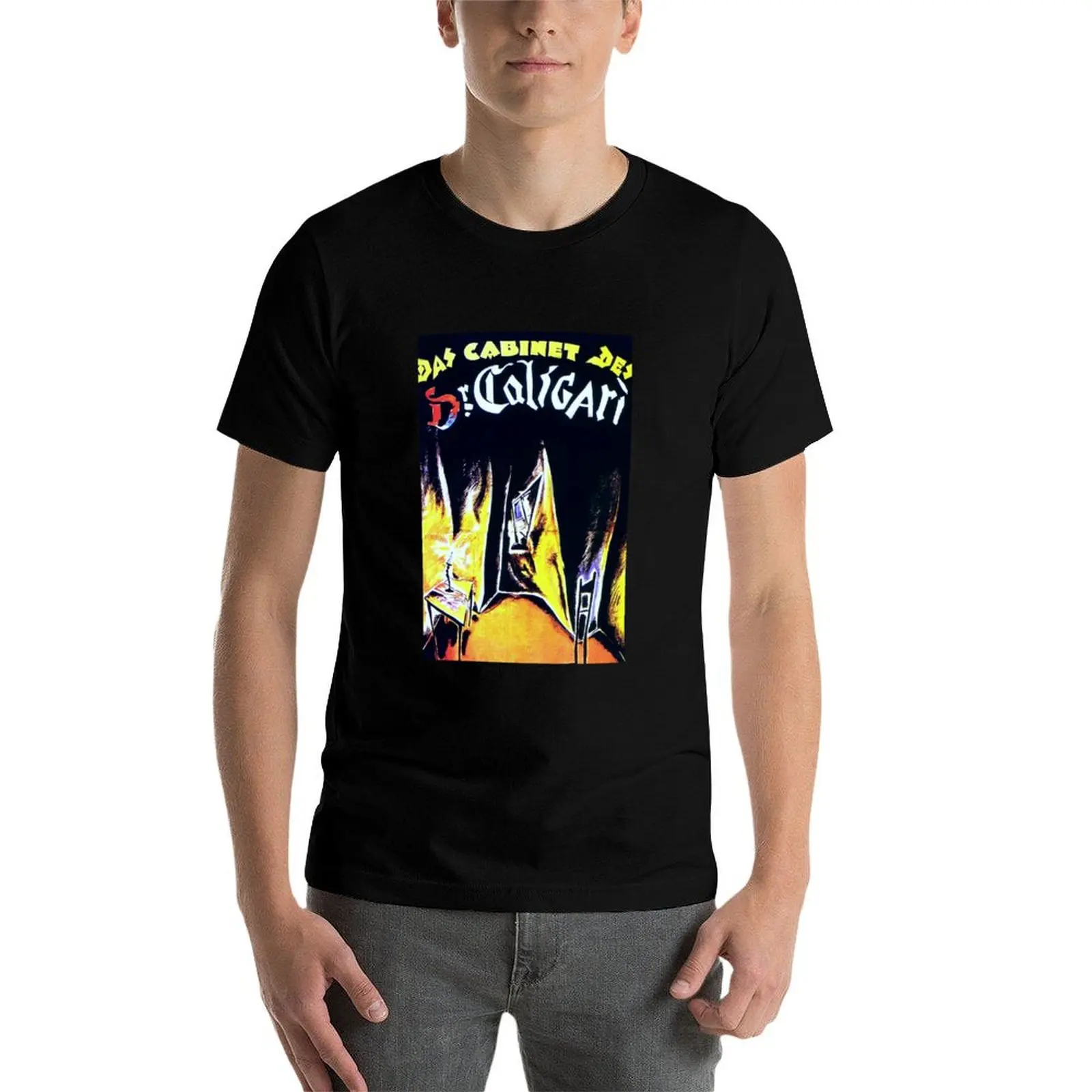 Футболка с изображением калигари и стула милая одежда графикой мужские футболки