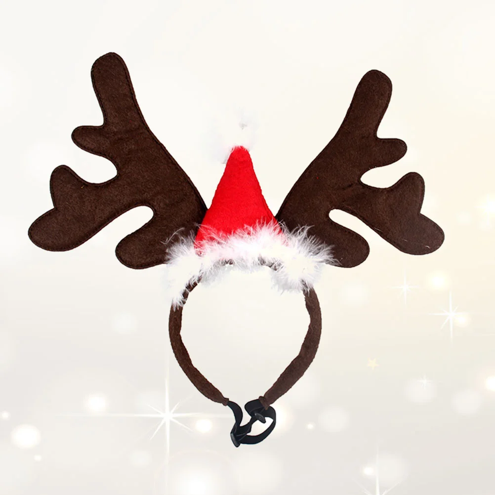 

Dog Christmas Pet Headbandhead Hoop Decor Hatheadwear Costumes Headbands Dogs Cat Reindeer Antlers Costume Puppy Kitten Christma