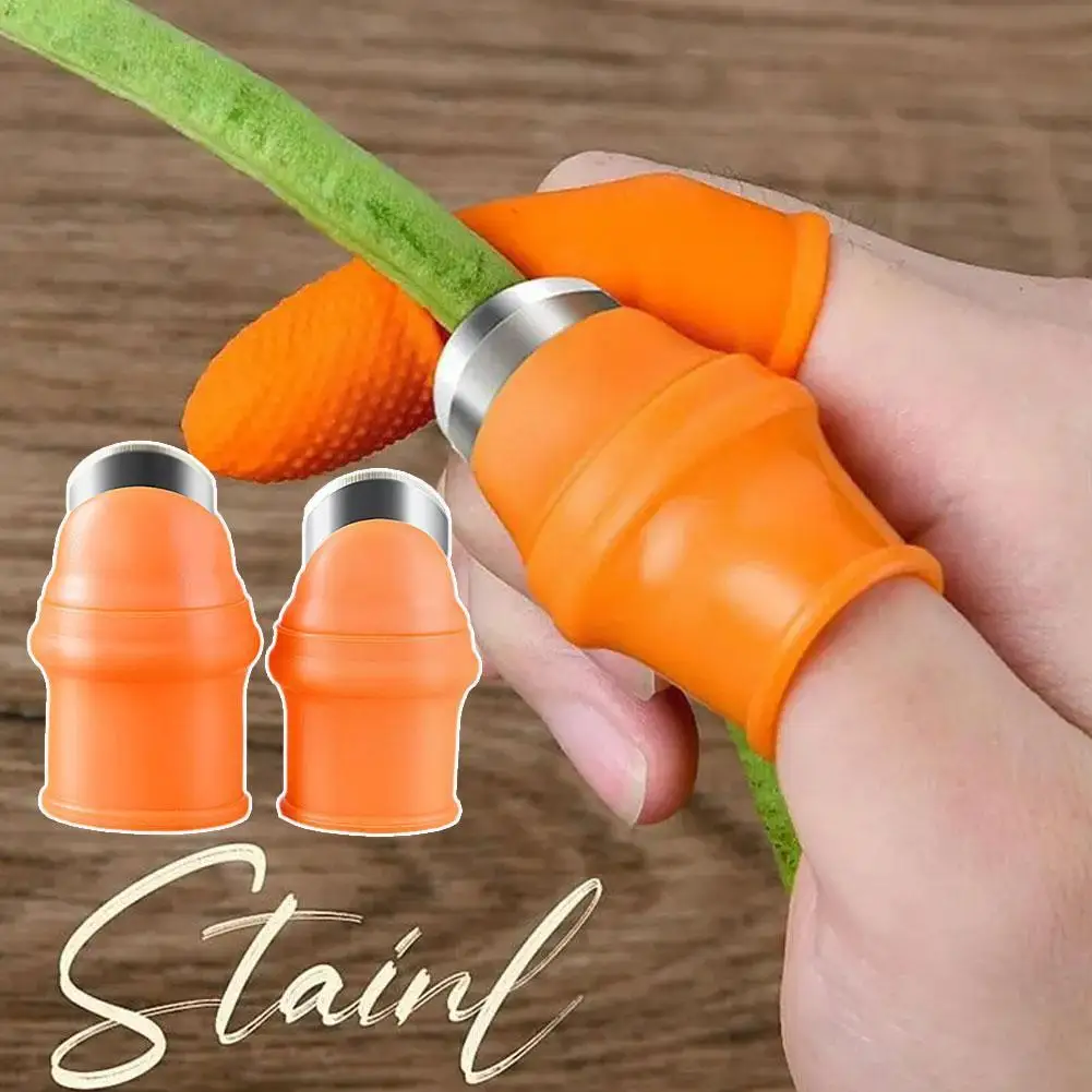 

NEW Finger Protector Silicone Thumb Knife Protector Plant Vegetable Gears Knife Pinching Cutting Scissors Harvesting Glove O1A4