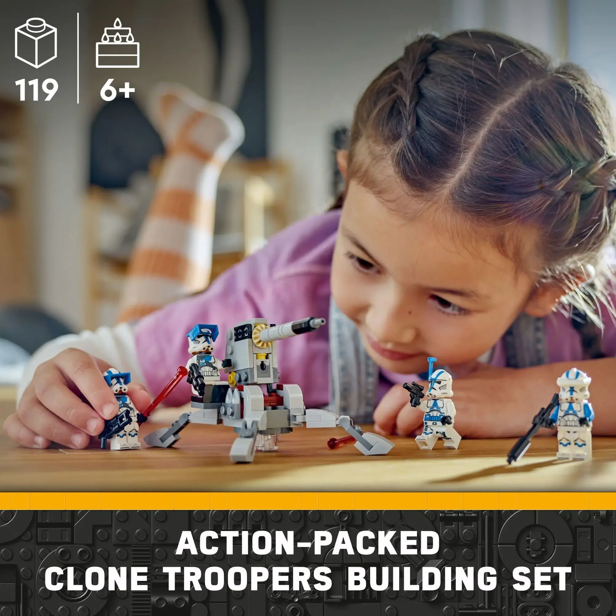 LEGO Star Wars 501st Clone Troopers Battle Pack 75345 Набор игрушек с AV-7 Антиавтомобильной пушкой
