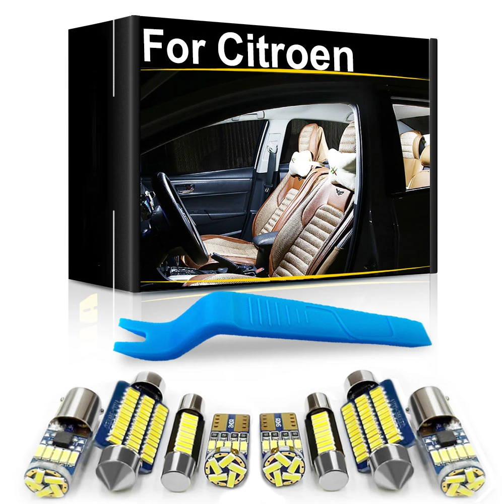 For Citroen C4 Picasso Grand Picasso C1 C2 C3 C5 Aircross Cactus C6 C8 Car LED Interior Light Canbus Auto Accessories