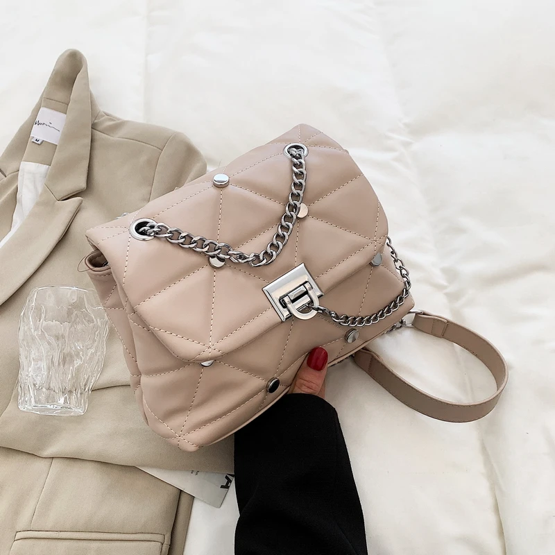 

2022 New Fashion Crossbody Shoulder Bags for Women Luxury Solid Color Design Pu Leather Messenger Bag Female Handbags and Purses