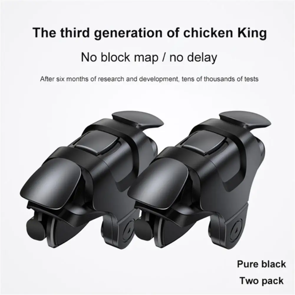 

1 Pair Game Auxiliary Buttons Controller Mobile Phone Gaming Joysticks Gamepad Compatible For Eating-chicken Shooting