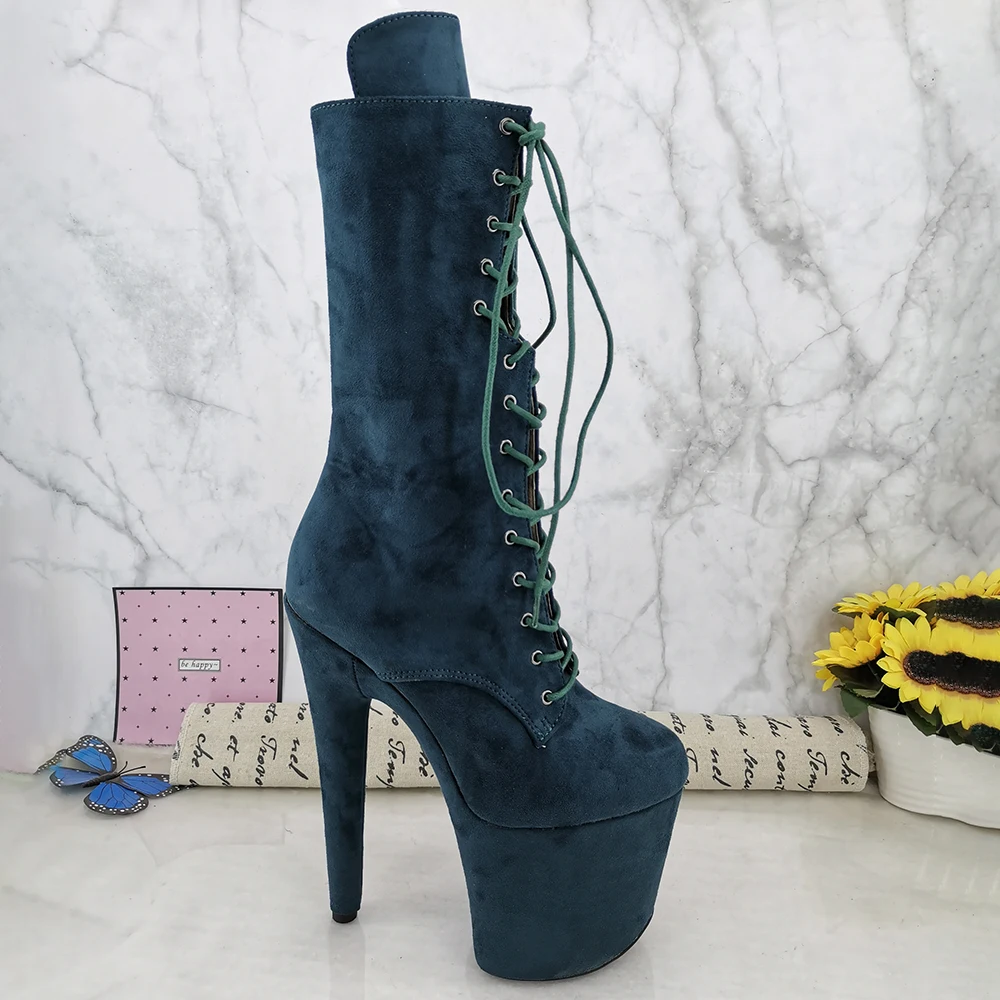 Leecabe  20CM/8inches Pole dancing shoes High Heel Pole Dance boots